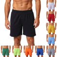 thumbnail image 1 of DYTTDG Men's Quick Dry Athletic Shorts | Lightweight Solid Elastic Waist Sport Shorts for Gym, Running, Basketball & Soccer Summer Casual Active Wear, 1 of 7