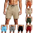 thumbnail image 1 of DYTTDG Men's Quick-Dry Mesh Athletic Shorts | Elastic Drawstring Waist Running Workout Shorts with Pockets, Lightweight Sport Shorts, 1 of 7