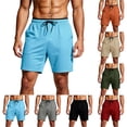 thumbnail image 1 of DYTTDG Men's Quick-Dry Mesh Athletic Shorts | Elastic Drawstring Waist Running Workout Shorts with Pockets, Lightweight Sport Shorts, 1 of 7