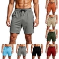 thumbnail image 1 of DYTTDG Men's Quick-Dry Mesh Athletic Shorts | Elastic Drawstring Waist Running Workout Shorts with Pockets, Lightweight Sport Shorts, 1 of 7