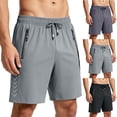thumbnail image 1 of DYTTDG Men's Quick Dry Running Shorts | Elastic Waist Breathable Athletic Workout Shorts with Zipper Pockets, Lightweight Gym Shorts, 1 of 8