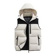 thumbnail image 1 of DYTTDG Outdoor Women's New Plus Size Vest Sleeveless Removable Hood Zipper Casual Fashion Winter Jacket with Pockets Great Gifts for Less, 1 of 5