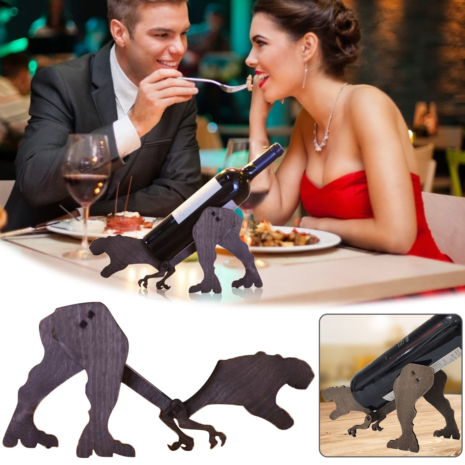 DYTTDG School Supplies For Kids Novelty Dinosaur Red Wine Bottle Holder