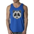 thumbnail image 1 of True Way 790 - Men's Tank-Top Paisley Panda Bear Day of The Dead Medium Royal Blue, 1 of 1