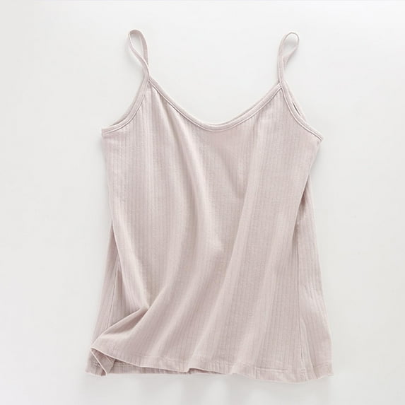 DYTTDG Women's Fashion Plus Size Solid Color Cotton Camisole V-Neck Sleeveless T-Shirt Comfortable Casual Sleeveless Tops Tank Tops for Women under 10