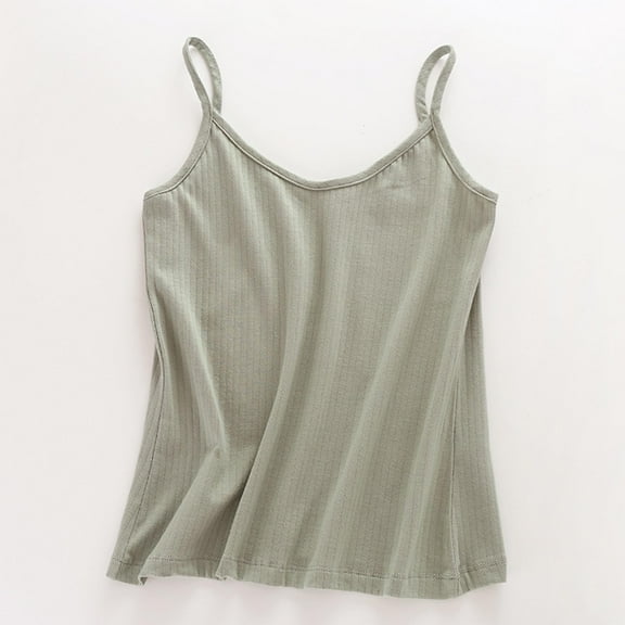 DYTTDG Women's Fashion Plus Size Solid Color Cotton Camisole V-Neck Sleeveless T-Shirt Comfortable Casual Sleeveless Tops Tank Tops for Women under 10