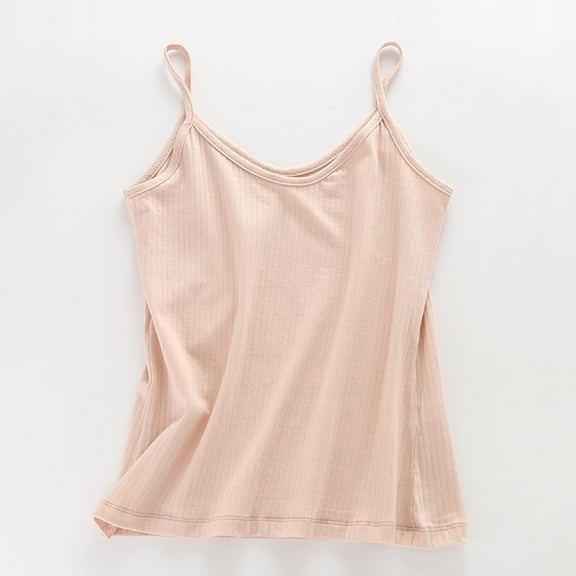 DYTTDG Women's Fashion Plus Size Solid Color Cotton Camisole V-Neck Sleeveless T-Shirt Comfortable Casual Sleeveless Tops Tank Tops for Women under 10