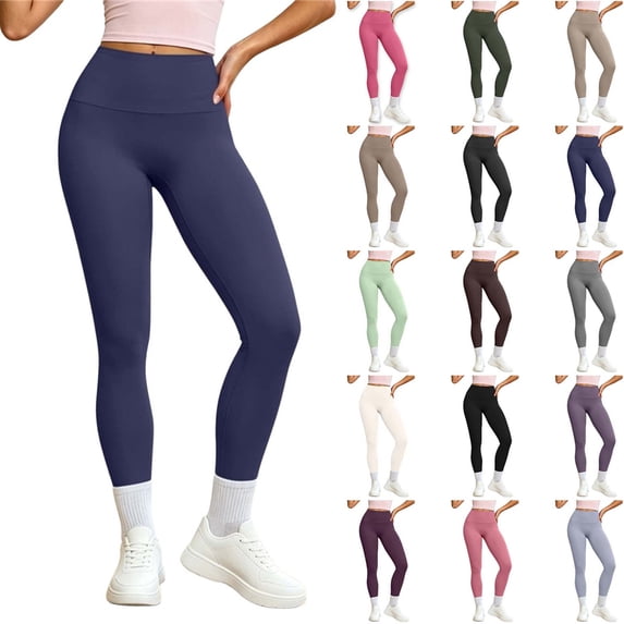 DYTTDG Women's High Waist Yoga Pants, 4-Way Stretch Elastic Waist Casual Yoga Joggers for Workout Daily Wear