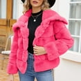 thumbnail image 1 of Jackets for Women DYTTDG Women's Plus Size Winter Warm Long Sleeve Coat Casual Loose Cardigan Cute Jacket on Clearance, 1 of 4