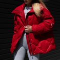 thumbnail image 1 of DYTTDG Women's Winter Warm Long Sleeve Lapel Jacket Button Zipper Casual Coat Bread Clothes on Clearance, 1 of 9