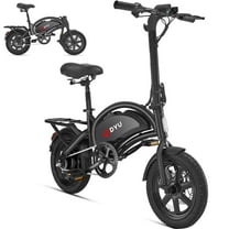 DYU D3F Electric Bike Peak 500W 36V, 14" Mini Ebike for City Commuter, Folding Electric Bicycle for Adult, UL2849