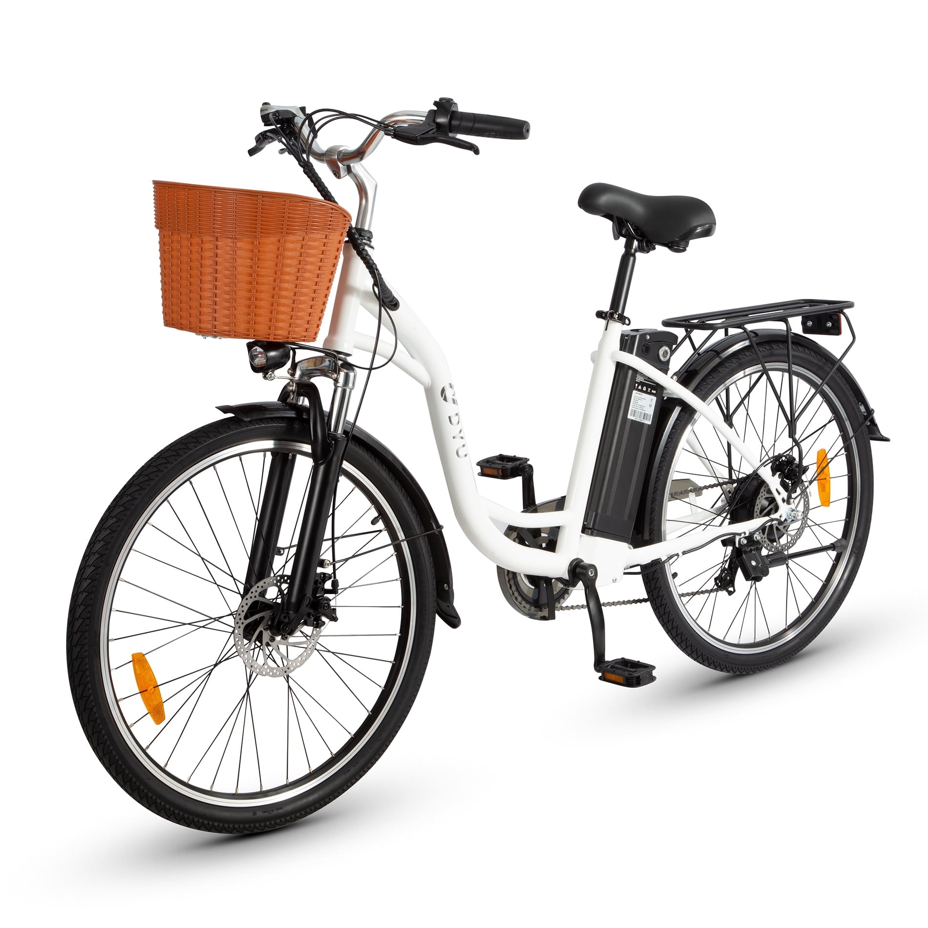 DYU 26" Electric Bike for Adults, Peak 500W Brushless Motor, Up to 50Miles Commuting Electric Bike with 562Wh Removable Battery, Shimano 7-Speed, Cruiser City E Bike UL2849