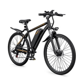 DYU 26" Electric Bike for Adults, 36V/10AH Removable Battery, Peak 750W Brushless Motor, 50 Miles Commuting Range, Front Fork Suspension, Shimano 7 Speed, UL2849