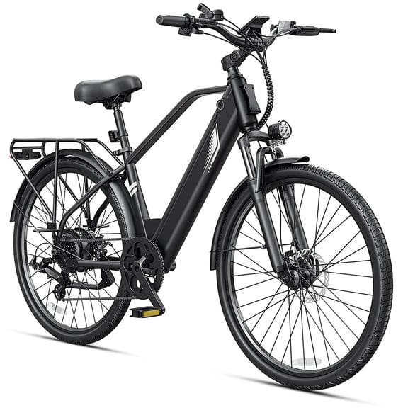 DYU 26" Electric Bike for Adults C5,1000W Peak Power Motor, 48V 10.4Ah Removable Battery, 60 Miles Max 20MPH, 7 Speed Electric Bicycle UL2849