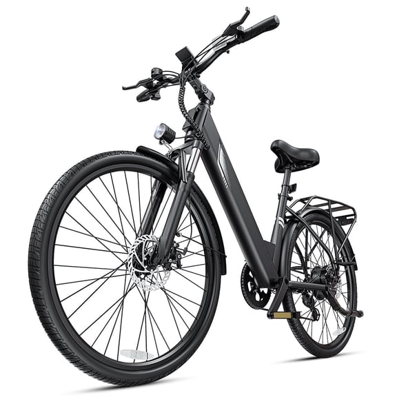 DYU C7 Electric Bike for Adults, 26" Peak 1000W Motor Ebike, 48V 10.4Ah Removable Battery, 60 Miles Max 20MPH, 7 Speed Electric Bicycle UL2849