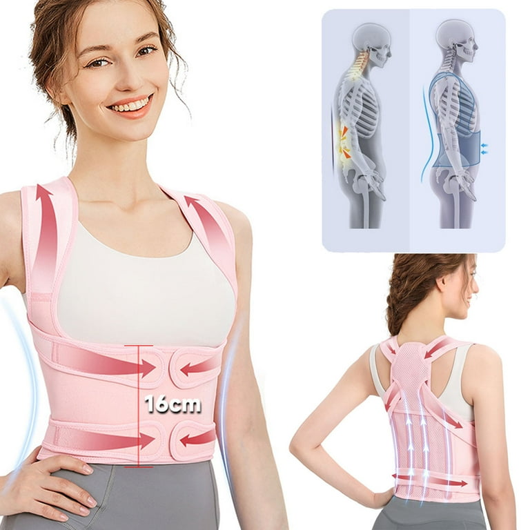 DYUES Back Brace Posture Corrector for Men Women Shoulder Straightener Adjustable Full Back Support Upper and Lower Back Pain Relief Scoliosis