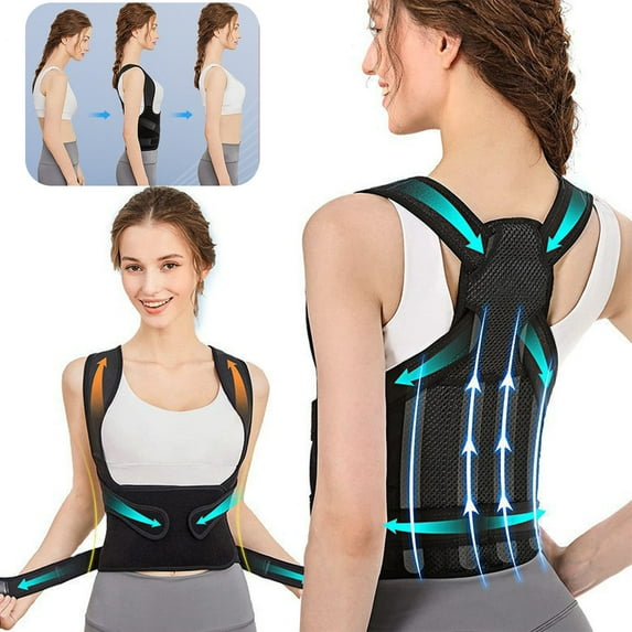 DYUES Back Brace Posture Corrector for Women Men, Back Straightener Posture Corrector, Scoliosis Hunchback Correction, Back Pain, Support, Adjustable Posture Trainer