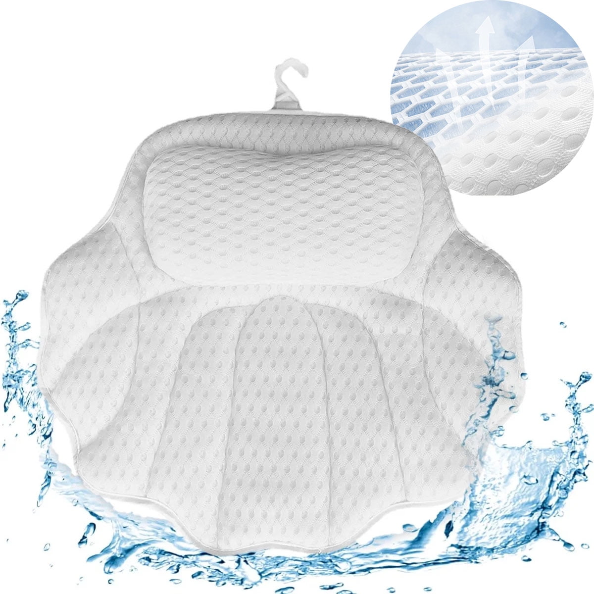 DYUES Bath Pillow Bathtub Pillow, Luxury Bath Pillows for Tub Neck Back ...
