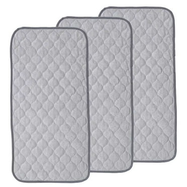 DYUES Changing Pad Liner,Ultra Soft and Absorbt Bamboo Quilted Waterproof Changing Pad Liner 3 packs