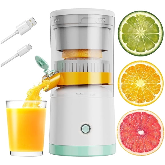 DYUES Wireless Electric Citrus Juicer, Portable One-Touch Citrus Press for Oranges, Lemons, and Grapefruits
