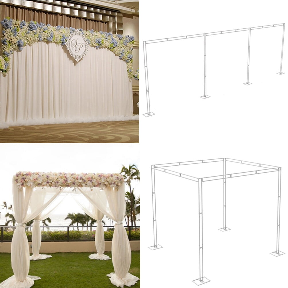 DYUKFG 10ft 4 - Post Heavy - Duty Wedding Backdrop Stage Stand: Outdoor ...