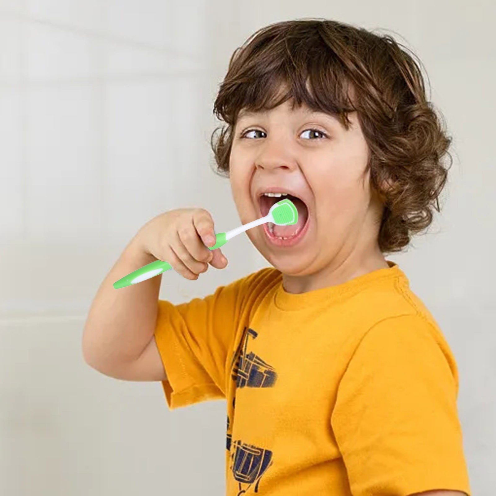 DYWADE Ornaments Teeth Brushes For Gums Tongue Brush And Tongue Scraper