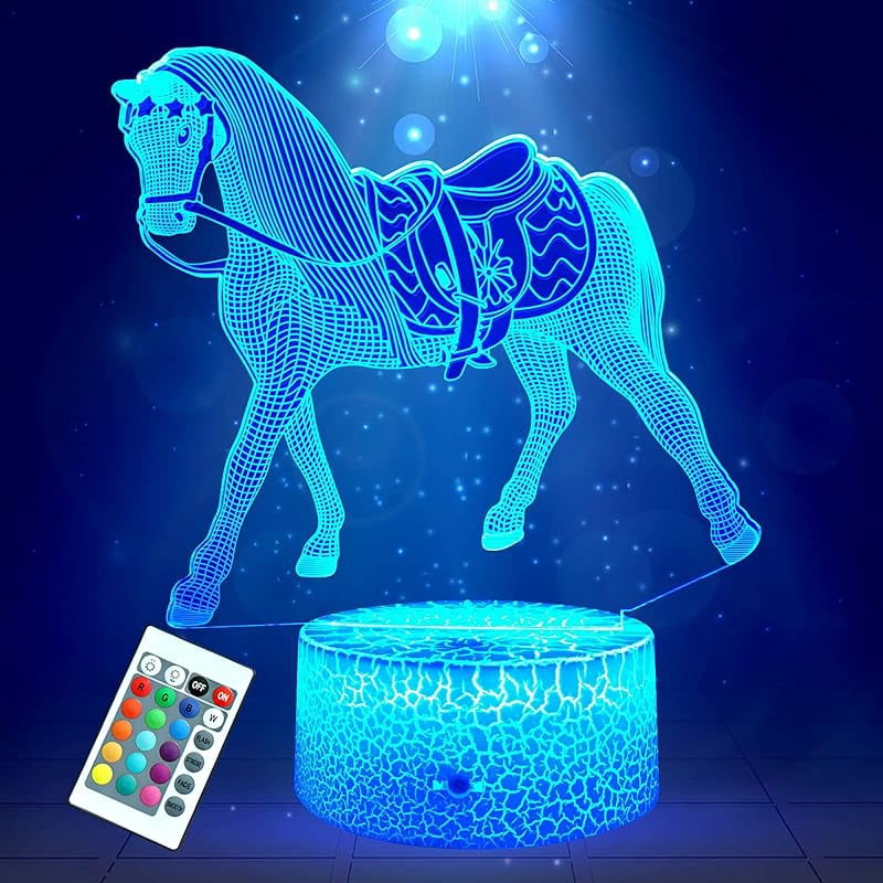 Kids Horse Flowers Light Up
