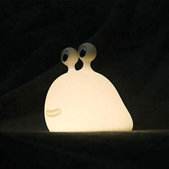 DYY Slug Night Light with Touch Sensor for Bedroom, Nursery Squishy Silicone Soft Night Light for Breastfeeding, Cute Animal Bedside Lamp for Baby Kids Teens