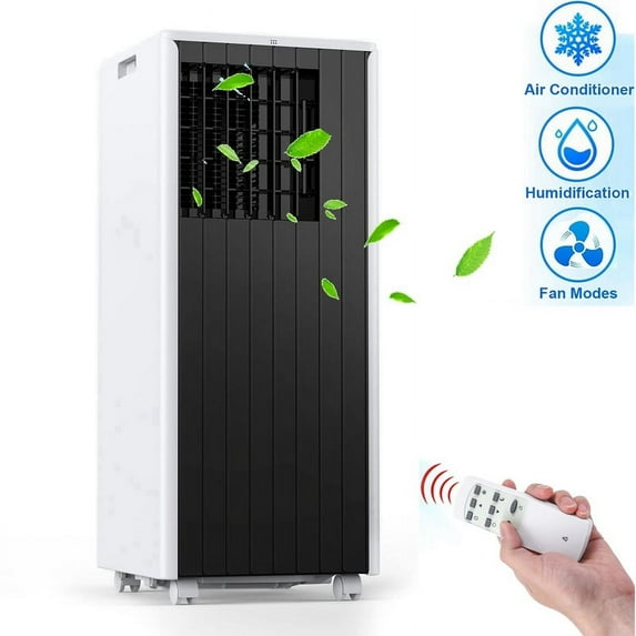 DYeasy 5000BTU (8000 BTU Ashare) Portable Air Conditioner, 3-in-1,Cools 350 Sq.ft, Black