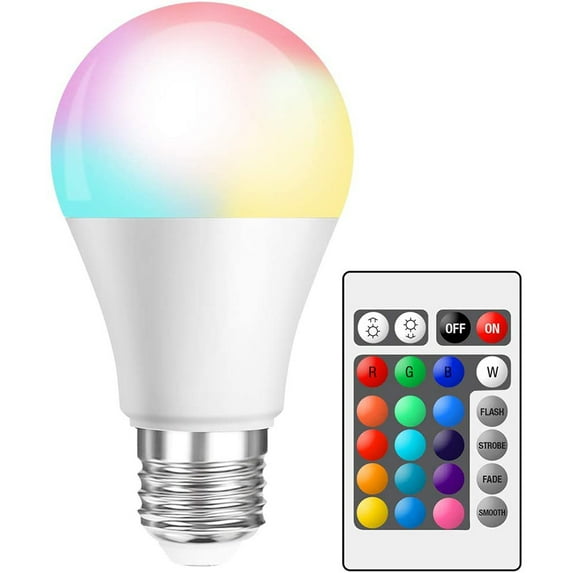 DYstyle 1/2/4PACK 5W/10W/15W RGBW RGBWW Remote Control 16 Colors Dimmable LED Bulb Room Holiday Party Wedding Decoration
