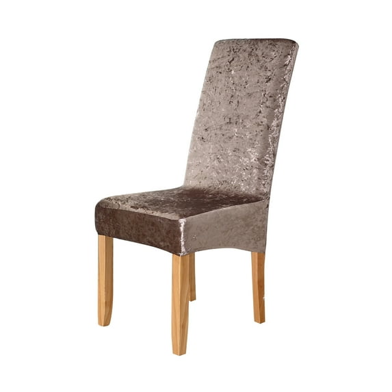 DYstyle 1/4/6/8 Pcs Home Decoration Solid Spandex Stretch Velvet Party Decor Dining Room Seat Cover Wedding Banquet Chair Cover Extra Large Slipcover