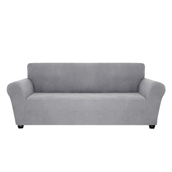 DYstyle 1-Piece Stretch Textured Plaid Sofa Slipcover