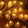 thumbnail image 1 of DYstyle 10LED 1.5 Meters LED Star Moon String Lights Battery Powered Star Fairy String Lights LED Kerosene String Lights Warm White Festival Decorative String Lights, 1 of 2