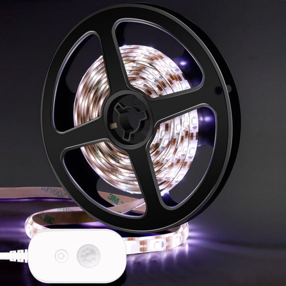 DYstyle 16.4 Feet USB LED Strip Lights TV Backlight Light Kit PIR Motion Sensor, 2835 SMD, Self-Adhesive For Closet Stairs Kitchen Cabinet