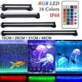 thumbnail image 1 of DYstyle 16CM-51CM RGB Waterproof Aquarium 5050 LED Light Remote Control Air Bubble Lamp Fish Tank Light Submersible Light Making Oxygen, 1 of 5