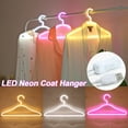 thumbnail image 1 of DYstyle 16inch Large LED Neon Coat Hanger Neon Night Transparent Acrylic Back Panel Decoration, 1 of 3