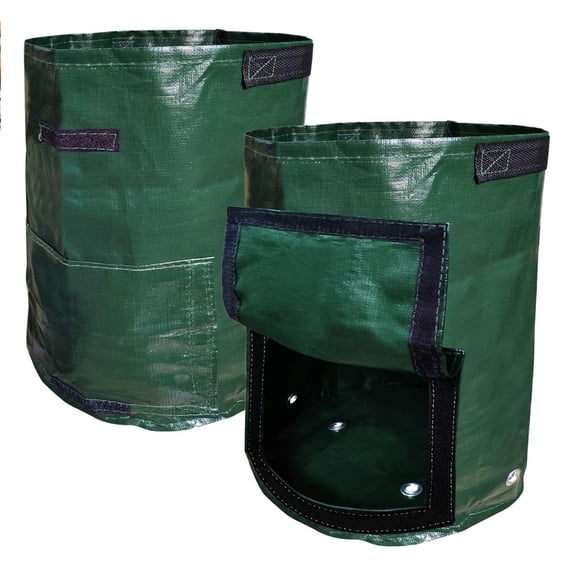 DYstyle 3-10 Gallon Potato Grow Container Bag,DIY Planter PE Fabrics Planting Thicken Pot,Planting Grow Bag Garden Tool Container
