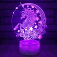thumbnail image 1 of DYstyle 3D Unicorn illusions Night Light Table Stand Lamp Remote Touch Control, Colour Changing For Kids Xmas Gift Home Decor, 1 of 3