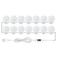 thumbnail image 1 of DYstyle 5/9/13/17 FT LED Vanity Mirror Lamp Kit Hollywood Style Make Up Mirror Lights LED With Tape and USB Cable LED Vanity Dimmable Mirror Lamp, 1 of 5