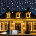 thumbnail image 1 of DYstyle 5M/10M/15M LED Icicle String Light with 5M/16.4ft Lead Wire Memory Function 8 Modes Timer Waterproof Indoor Outdoor Christmas Icicle Lights for Holiday Christmas Wedding Decorations, 1 of 9