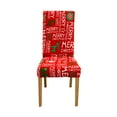 thumbnail image 1 of DYstyle Christmas Decor Spandex Stretch Banquet Chair Cover Dining Room Seat Cover, 1 of 6