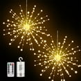 thumbnail image 1 of DYstyle Christmas Decoratio Hanging Sphere Lights Battery Operated Starburst Fireworks Fairy Lights Waterproof Copper Wire Lights, 1 of 5