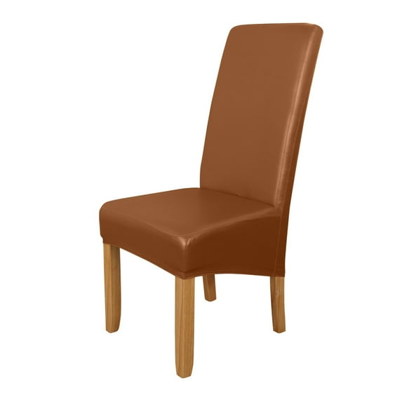 DYstyle Extra Large PU Stretch Short Dining Room Chair Slipcover