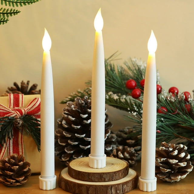 DYstyle Flameless LED Taper Candles Battery Operated Window Candles