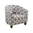 thumbnail image 1 of DYstyle Home Decor Elastic Spandex Furniture Protector Stretch Tub Chair Cover Sofa Cover Morocco Printed Slipcover, 1 of 5