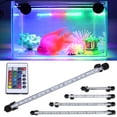 thumbnail image 1 of DYstyle IR Remote Control RGB LED Aquarium Lights 5050 SMD LED Bar Light Lamp IP68 Waterproof Submersible Freshwater Saltwater Fish Tank Lamp, 1 of 7