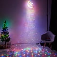 thumbnail image 1 of DYstyle Indoor Outdoor Christmas Decorations Lights String 350 LED Waterfall Christmas Tree Lights with Topper Moon Star Waterproof String Light Decorative for Yard Party Home Holiday Decor, 1 of 9