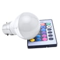 thumbnail image 1 of DYstyle LED 1-10 Pack LED RGB Bulb Lamp E14 E27 B22 GU10 MR16 AC85-265V 3W RGB LED Spot Bulbs Light Magic Holiday RGB lighting+IR Remote Control 16 Colors, 1 of 7
