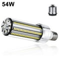 thumbnail image 1 of DYstyle LED 25W-54W Super Bright Corn LED Light Bulb With Fan(200W-500W Equivalent) E26/E27/E39 Base LED Bulb Warm White White for Home and Large Area Commercial Ceiling Lighting Garage Shop Factory, 1 of 7