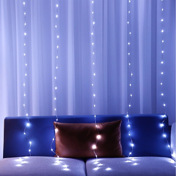DYstyle LED Fairy String Lights Micro Starry String Light Battery Operated Waterproof Silver Wire Pink Blue Fairy Lights Indoor Decoration for Bedroom Christmas Home Party Wedding Decorations